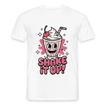 Shake It Up - Men's T-Shirt - white - Front - AI Model Male 178 dark (178cm)