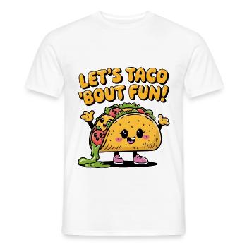 Let's Taco 'Bout Fun! - Männer T-Shirt - Weiß - Vorne - AI Model Male 178 dark (178cm)