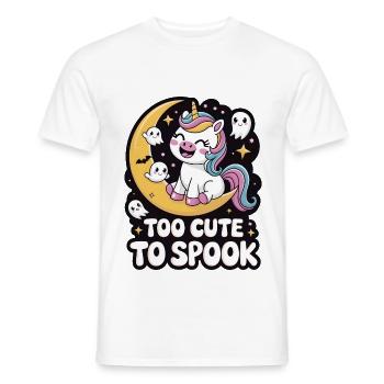 Too Cute To Spook - Men's T-Shirt - white - Front - AI Model Male 178 dark (178cm)