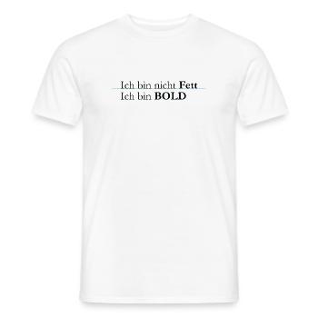 ich bin bold - Männer T-Shirt - Weiß - Vorne - AI Model Male 178 dark (178cm)