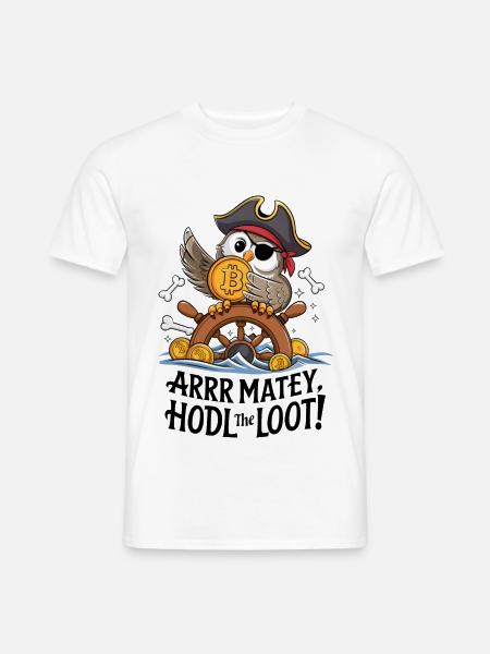 Hodl The Loot! - Men's T-Shirt - white