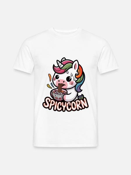 Spicycorn - Männer T-Shirt - Weiß