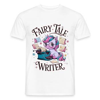 Fairy Tale Writer - Men's T-Shirt - white - Front - AI Model Male 178 dark (178cm)