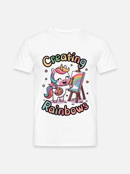 Creating Rainbows - Men's T-Shirt - white
