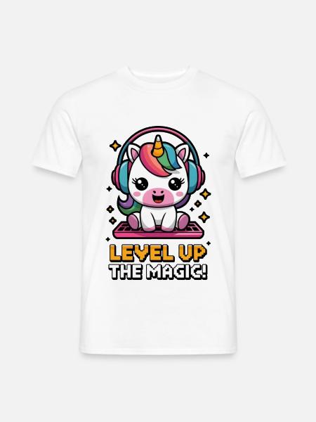Level Up The Magic! - Men's T-Shirt - white