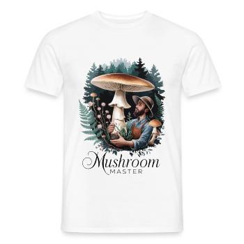 Pilzmeister - Männer T-Shirt - Weiß - Vorne - AI Model Male 178 dark (178cm)