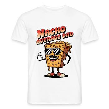 Nacho Average Dad - Men's T-Shirt - white - Front - AI Model Male 178 dark (178cm)
