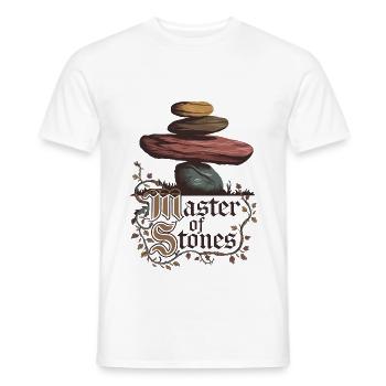 Master Of Stones - Men's T-Shirt - white - Front - AI Model Male 178 dark (178cm)