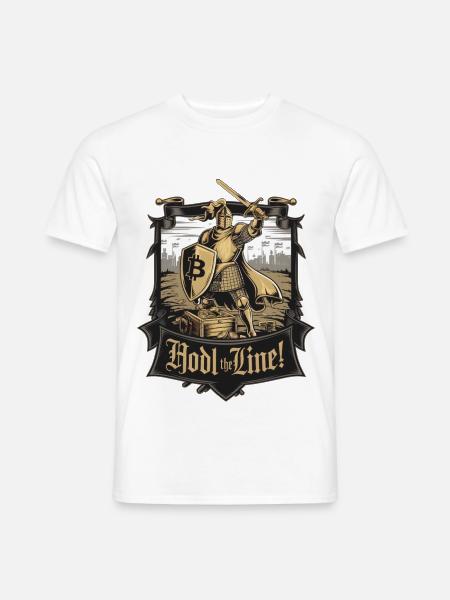 Hodl The Line! - Men's T-Shirt - white
