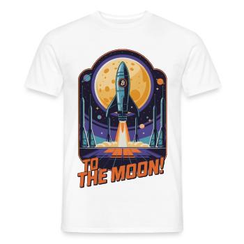 To The Moon - Men's T-Shirt - white - Front - AI Model Male 178 dark (178cm)