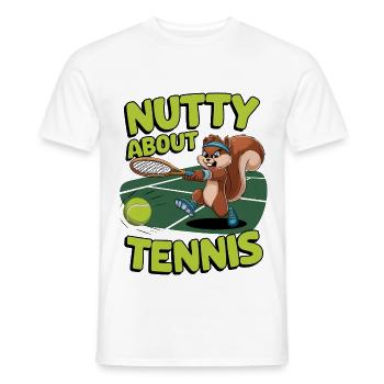 Verrückt nach Tennis - Männer T-Shirt - Weiß - Vorne - AI Model Male 178 dark (178cm)