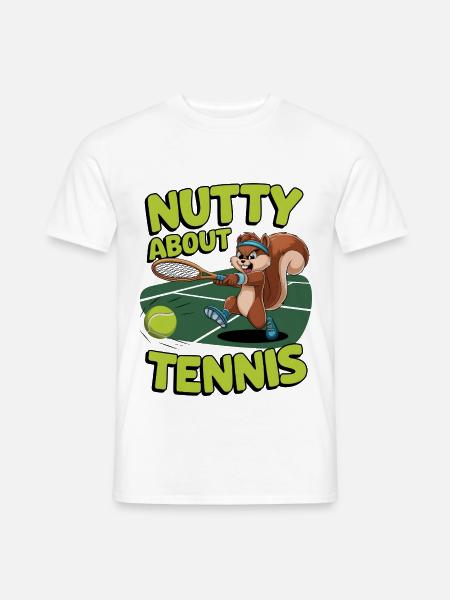 Nutty About Tennis - Men's T-Shirt - white