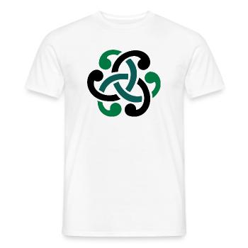 Keltischer Knoten vector - Männer T-Shirt - Weiß - Vorne - AI Model Male 178 dark (178cm)