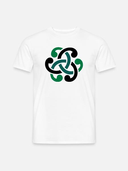 Keltischer Knoten vector - Männer T-Shirt - Weiß