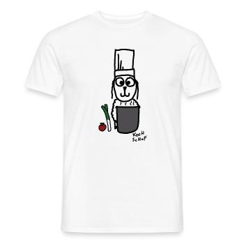 Koch ScHoF - Männer T-Shirt - Weiß - Vorne - AI Model Male 178 dark (178cm)
