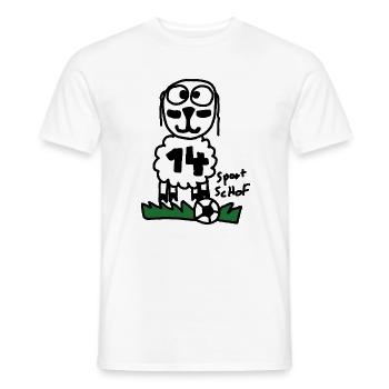 Sport ScHoF - Männer T-Shirt - Weiß - Vorne - AI Model Male 178 dark (178cm)