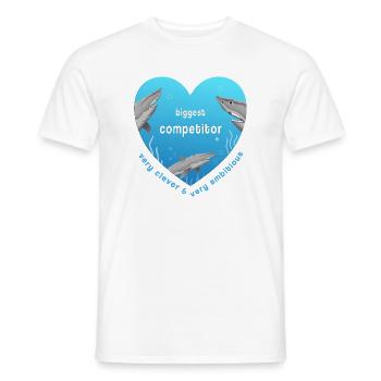 biggest competitor - Männer T-Shirt - Weiß - Vorne - AI Model Male 178 dark (178cm)