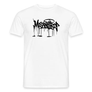 Style Misanthrop black - Männer T-Shirt - Weiß - Vorne - AI Model Male 178 dark (178cm)