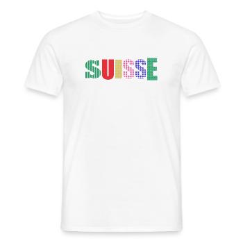 SUISSE - T-shirt homme - blanc - Devant - AI Model Male 178 dark (178cm)