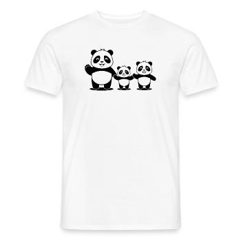 Alleinerziehende mit 2 Kindern - Männer T-Shirt - Weiß - Vorne - AI Model Male 178 dark (178cm)