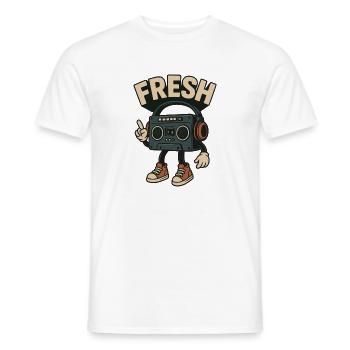 Fresh - Men's T-Shirt - white - Front - AI Model Male 178 dark (178cm)