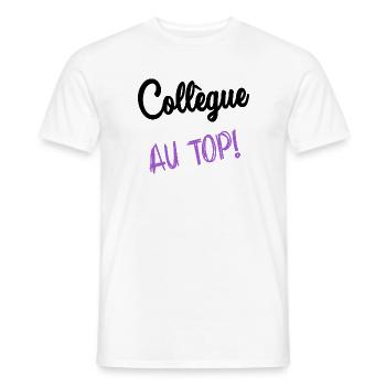 RETIREMENT. RETIREMENT. RETIRED. HAPPY RETIREMENT - Men's T-Shirt - white - Front - AI Model Male 178 dark (178cm)