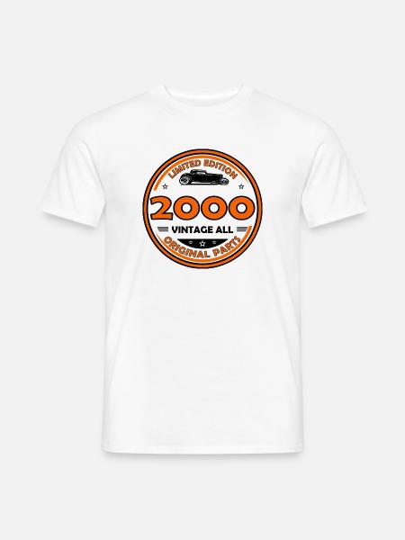 Jahrgang 2000 - Männer T-Shirt - Weiß