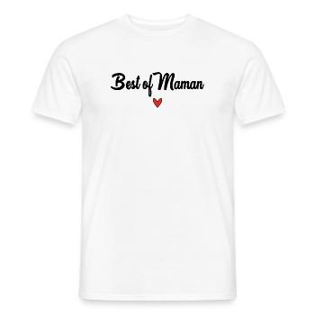 MAMA. MUTTERTAG. SCHÖNEN MUTTERTAG - Männer T-Shirt - Weiß - Vorne - AI Model Male 178 dark (178cm)