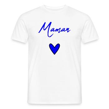 MUTTERTAG. SCHÖNEN MUTTERTAG. MAMA - Männer T-Shirt - Weiß - Vorne - AI Model Male 178 dark (178cm)