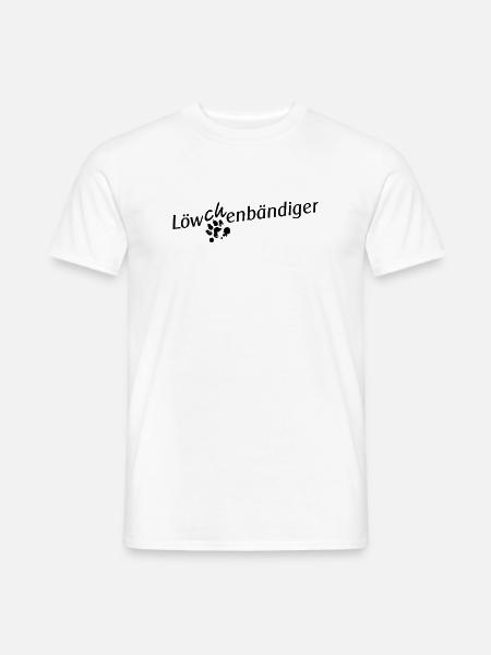 Löwchen: Löwchenbändiger - Männer T-Shirt - Weiß