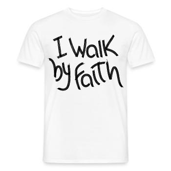 Ich gehe am Glauben vorbei - Männer T-Shirt - Weiß - Vorne - AI Model Male 178 dark (178cm)