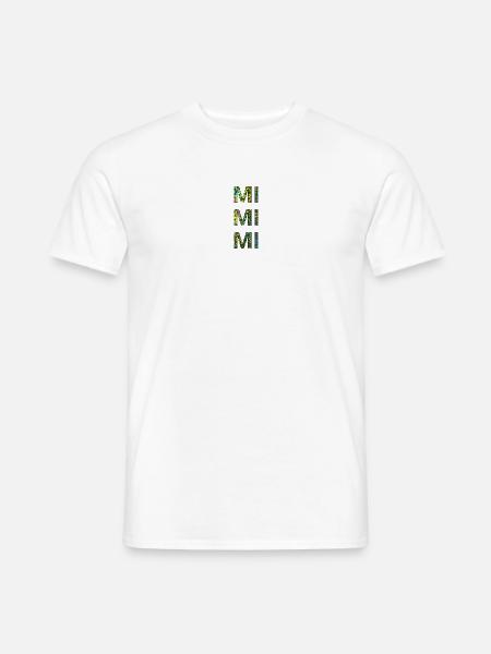 mimimi glitter - Männer T-Shirt - Weiß