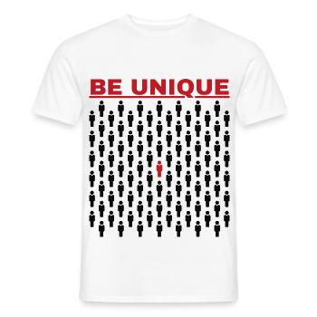 Soyez unique dans la foule - T-shirt homme - blanc - Devant - AI Model Male 178 dark (178cm)