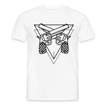 Skrupelloser Revolver Kartellboss - Männer T-Shirt - Weiß - Vorne - AI Model Male 178 dark (178cm)