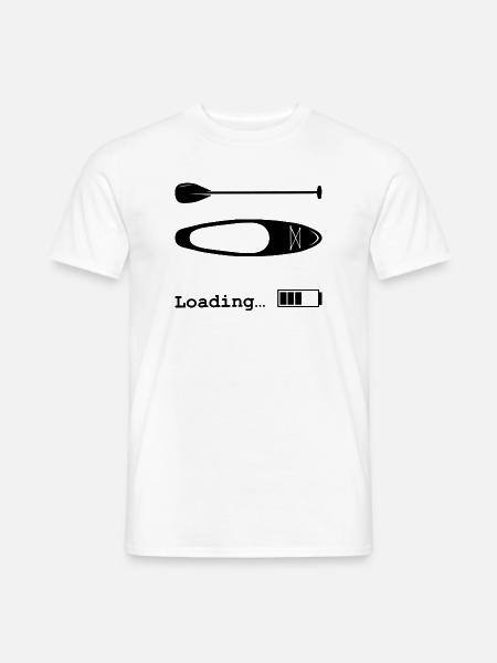SUP-Therapie, Stand-Up-Paddle-Design - Männer T-Shirt - Weiß