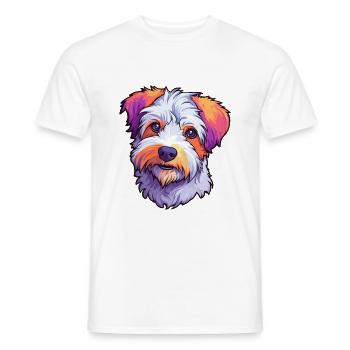 Sporting Lucas Terrier Hunderasse Cartoon Kawaii Il - Männer T-Shirt - Weiß - Vorne - AI Model Male 178 dark (178cm)
