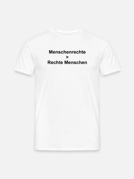Menschenrechte - Männer T-Shirt - Weiß