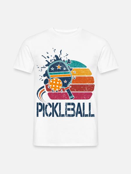 Pickleball - 2 - Männer T-Shirt - Weiß