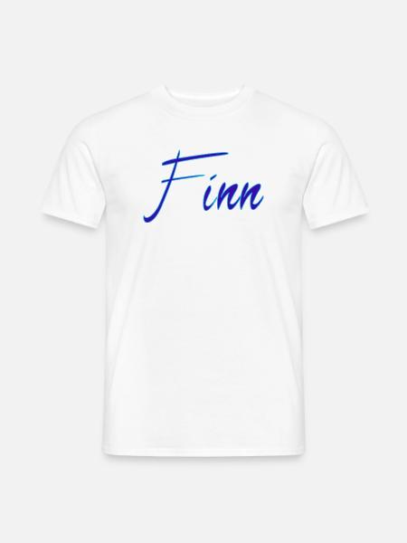 Name Finn - Männer T-Shirt - Weiß