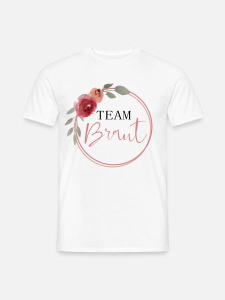 Team Braut - Männer T-Shirt - Weiß