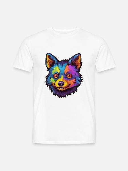 Schipperke Hunderasse Cartoon Kawaii Illustration - Männer T-Shirt - Weiß