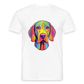 Plott Hund Hund Rasse Cartoon Kawaii Illustration - Männer T-Shirt - Weiß - Vorne - AI Model Male 178 dark (178cm)