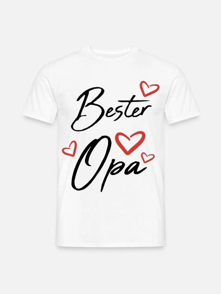 Bester Opa - Männer T-Shirt - Weiß