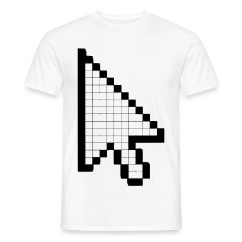 Computer Mauszeiger - Männer T-Shirt - Weiß - Vorne - AI Model Male 178 dark (178cm)