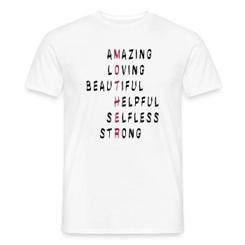 Mother Mutter - Männer T-Shirt - Weiß - Vorne - AI Model Male 178 dark (178cm)