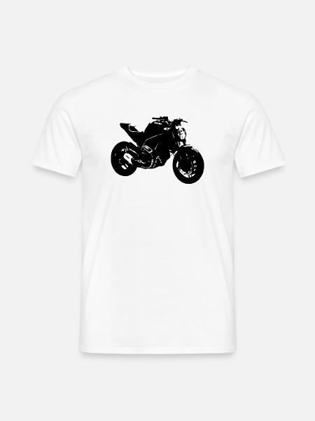 Motorrad Monster - Männer T-Shirt - Weiß