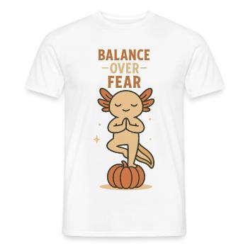 Halloween Axolotl Yoga Balance - Männer T-Shirt - Weiß - Vorne - AI Model Male 178 dark (178cm)