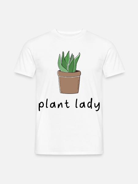 Plant Lady. - Männer T-Shirt - Weiß