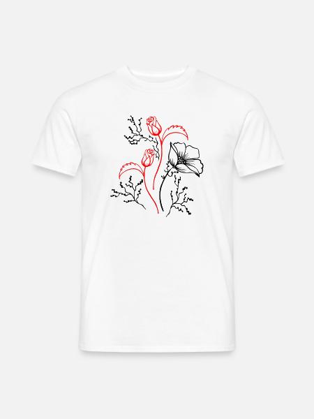 Blumenstrauß - Männer T-Shirt - Weiß