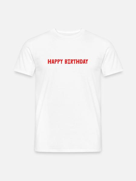 ALLES GUTE ZUM GEBURTSTAG. ALLES GUTE ZUM GEBURTSTAG. JAHRESTAG. - Männer T-Shirt - Weiß